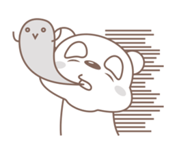 A Cute white bear sticker #4615070