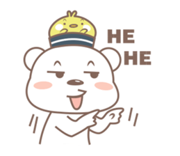 A Cute white bear sticker #4615071