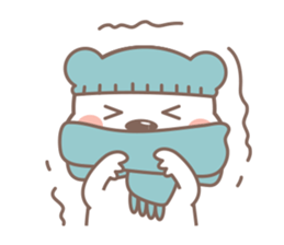 A Cute white bear sticker #4615072