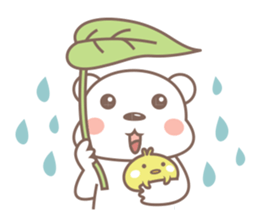 A Cute white bear sticker #4615074