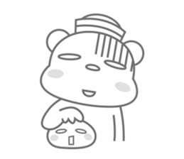 A Cute white bear sticker #4615075