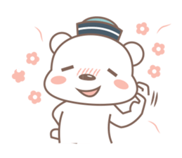 A Cute white bear sticker #4615076