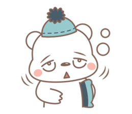 A Cute white bear sticker #4615077