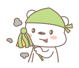 A Cute white bear sticker #4615078