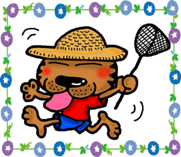 Summer cat Sticker sticker #4615133