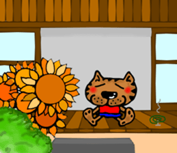 Summer cat Sticker sticker #4615144