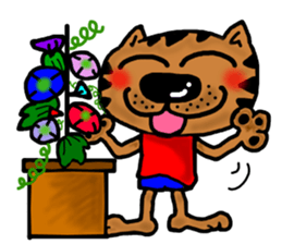 Summer cat Sticker sticker #4615152