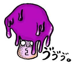 Forest of poisonous mushrooms sticker #4615365