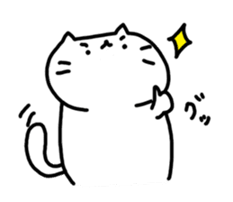 whitecat Mochiko3 sticker #4615529
