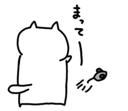 whitecat Mochiko3 sticker #4615536