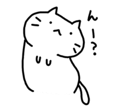 whitecat Mochiko3 sticker #4615542