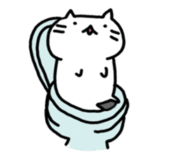 whitecat Mochiko3 sticker #4615546