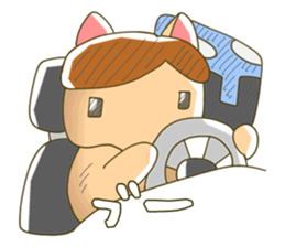 side part cat sticker #4615972