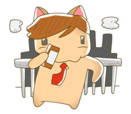 side part cat sticker #4615977