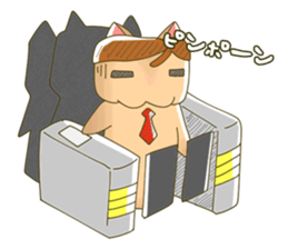 side part cat sticker #4615978