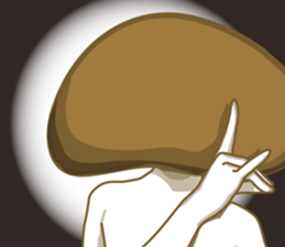 simeji mushroom motoko sticker #4616349