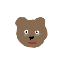 Funny friends sticker and the bear