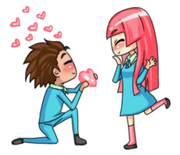 Angel of Love : Karin and Ron sticker #4617012