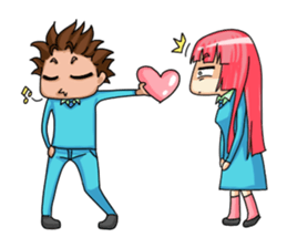 Angel of Love : Karin and Ron sticker #4617025