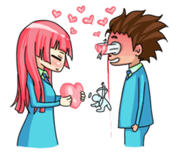 Angel of Love : Karin and Ron sticker #4617026