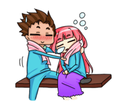 Angel of Love : Karin and Ron sticker #4617027