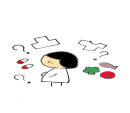 Pregnant hana-chan sticker #4618042