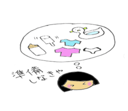 Pregnant hana-chan sticker #4618071