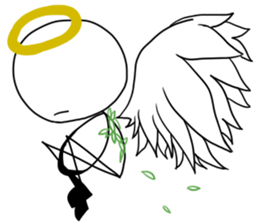 stick persons friend sticker #4618237