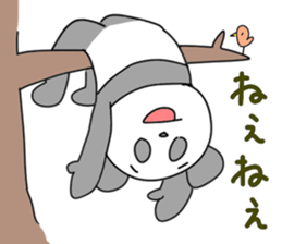 Funny panda friends sticker #4618360