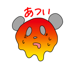 Funny panda friends sticker #4618365