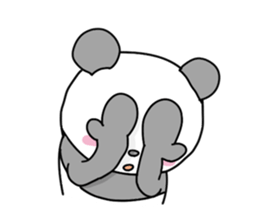 Funny panda friends sticker #4618372