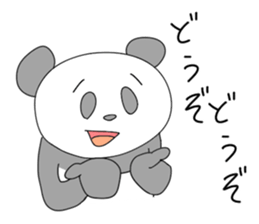 Funny panda friends sticker #4618375