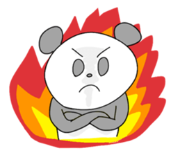 Funny panda friends sticker #4618385