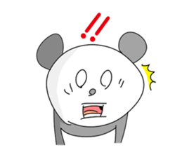 Funny panda friends sticker #4618386