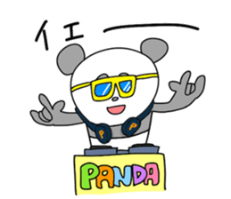 Funny panda friends sticker #4618397