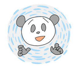 Funny panda friends sticker #4618398