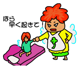 fairy of a clover yuppi okan of anger. sticker #4618525