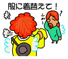 fairy of a clover  yuppi  okan of anger. sticker #4618526