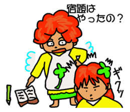 fairy of a clover  yuppi  okan of anger. sticker #4618541