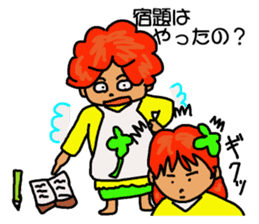 fairy of a clover yuppi okan of anger. sticker #4618541