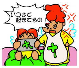 fairy of a clover yuppi okan of anger. sticker #4618548