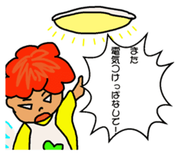 fairy of a clover yuppi okan of anger. sticker #4618551