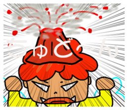 fairy of a clover  yuppi  okan of anger. sticker #4618558