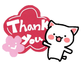 Nyanko's paper cutting craft sticker #4618564