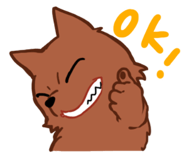 A prairie wolf sticker #4619328