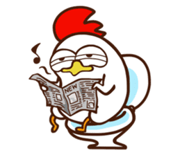Koshiro 2 : Funny chicken sticker #4619521