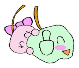 Cute Cherry couple is  so so so so hot! sticker #4619811