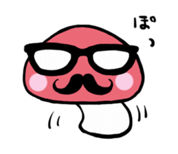 MEGANE-HIGE-KINOKO sticker #4620492