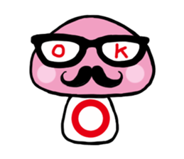 MEGANE-HIGE-KINOKO sticker #4620504