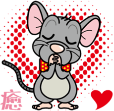 Cute mouse sticker #4620540